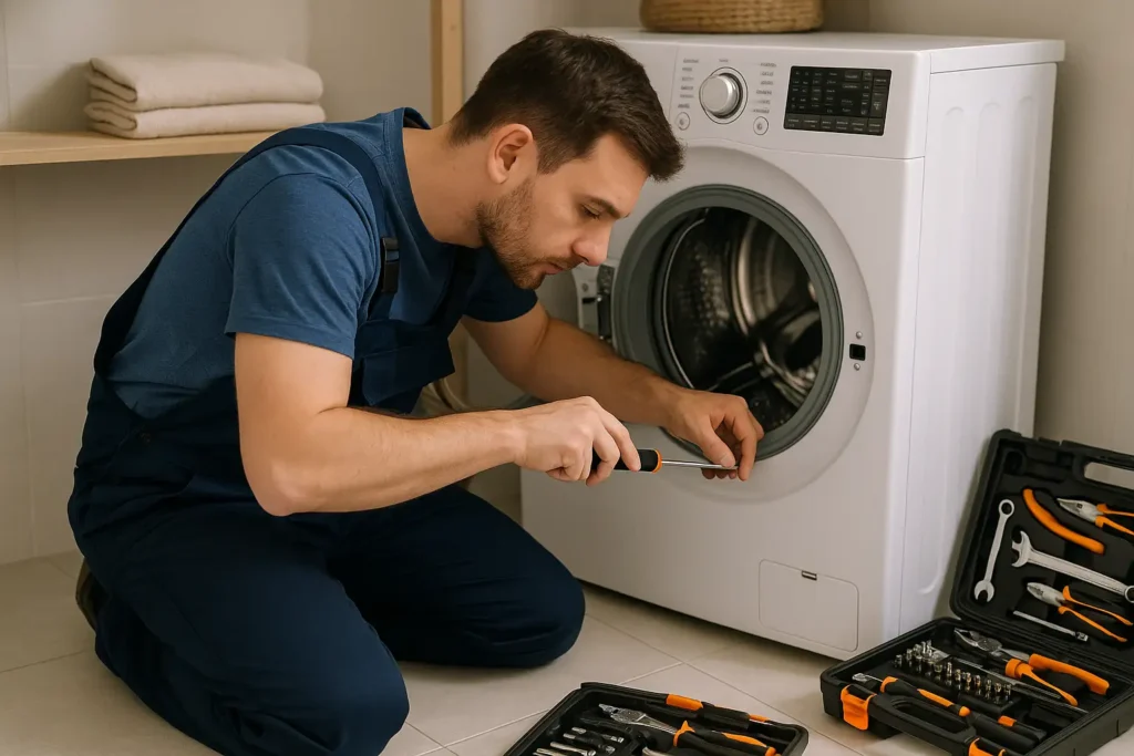 تعمیرات لباسشویی ال‌جی با نرخ اتحادیه و گارانتی اصالت قطعه